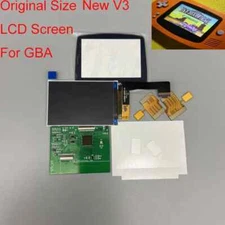 V3 IPS LCD Screen For GBA shell Highlight Brightness LCD No welding OriginalSize