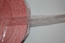 Lot 220 yards pastel peach wholesale 5/8" wide sheer organza ribbon