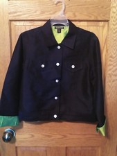 Marissa Collections navy silk jacket