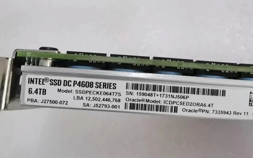 6,4 TB INTEL P4608 SSD DC PCIE CARD SSDPECKE064T701 MLC 8,76 PBW NVME - Foto 3 di 13