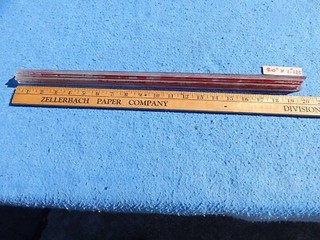 1939 1940 Seeburg Classic Vogue Envoy Major Cadet glass grille rod 20" red xxx