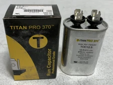 Titan Pro TOC12.5 Motor Run Capacitor 370VAC 60/50 Hz 12.5 MFD