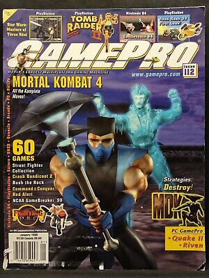 Mortal Kombat 4 1990s Video Game Print Advertisement 1998