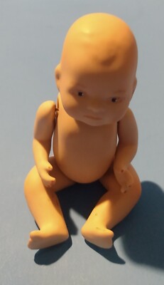 Vintage 1950s Porcelain Jointed Girl Doll Ready to Dress as Desired
