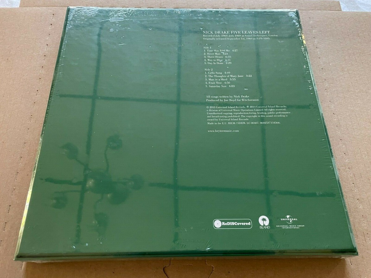 NEW SEALED Nick Drake - Five Leaves Left Vinyl LP Box Set | eBay