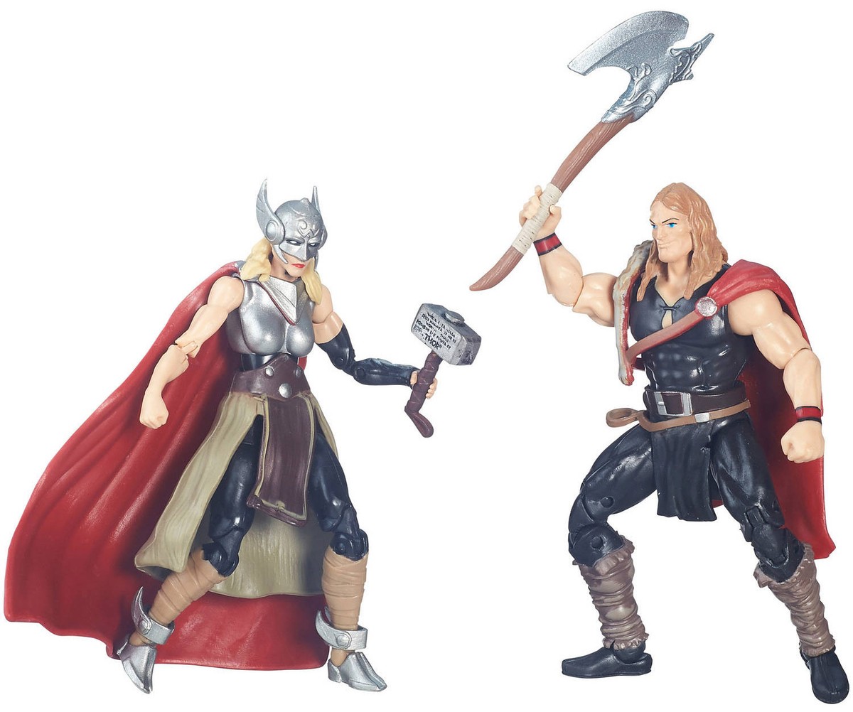 MARVEL LEGENDS DEFENDERS OF ASGARD MARVEL'S ODINSON AND LADY THOR