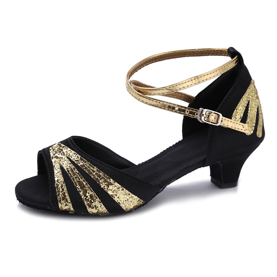 Ballroom Dance Shoes For Women Ballroom Salsa Tango Latin Dance Shoes Low Heels Dancing For Kids Girls Children Women Ladies In Character Shoes