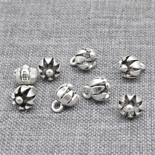 Sterling Silver Oxidized Number 100 Charm Bead - 20mm Dangle For Bracelets & Necklaces