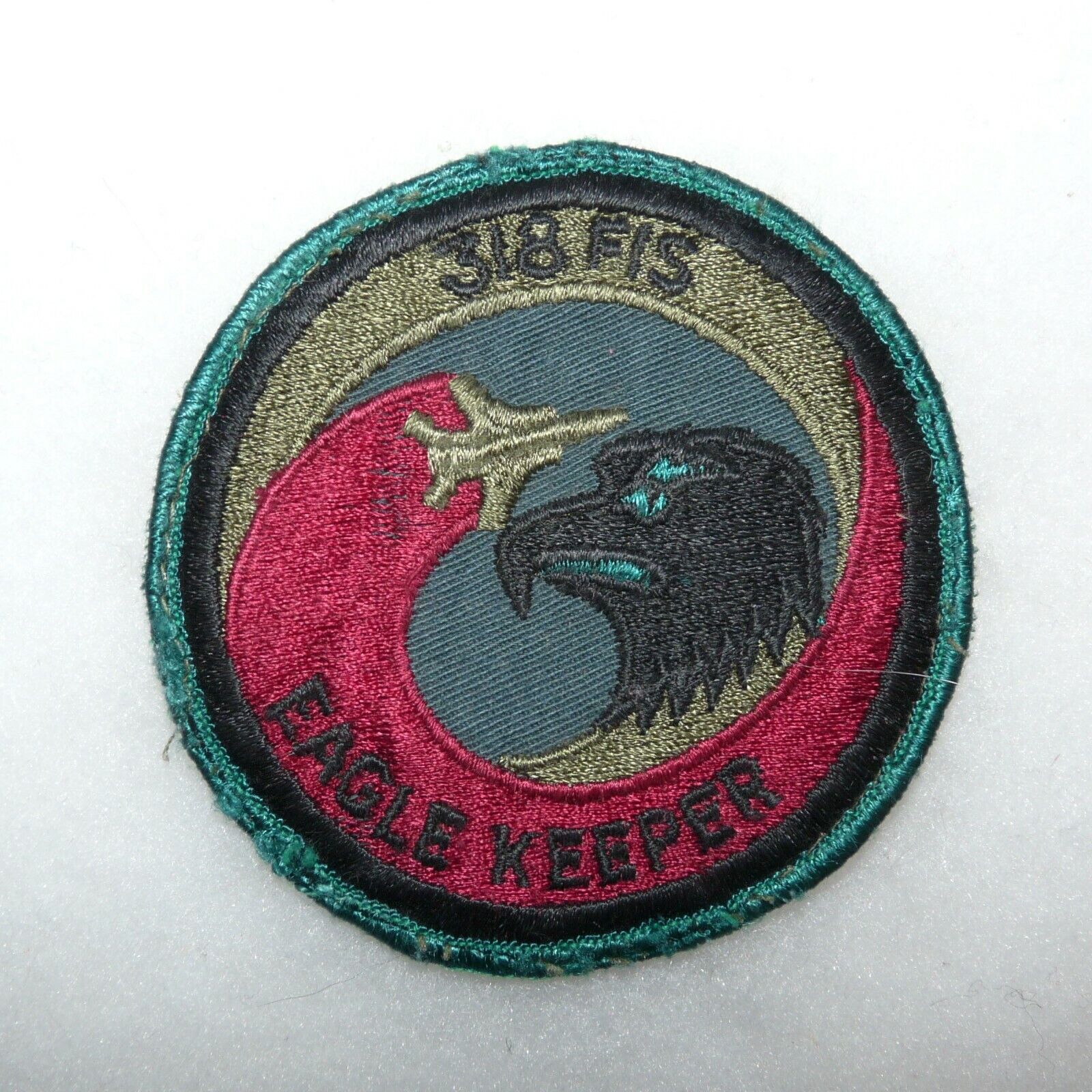 USAF 318th Fighter Interceptor Squadron FIS F-15 Eagle Keeper Subdued Patch