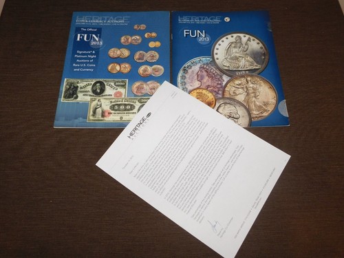 US COIN BOOK  AUCTION CATALOG FUN 2013 CURRENCY