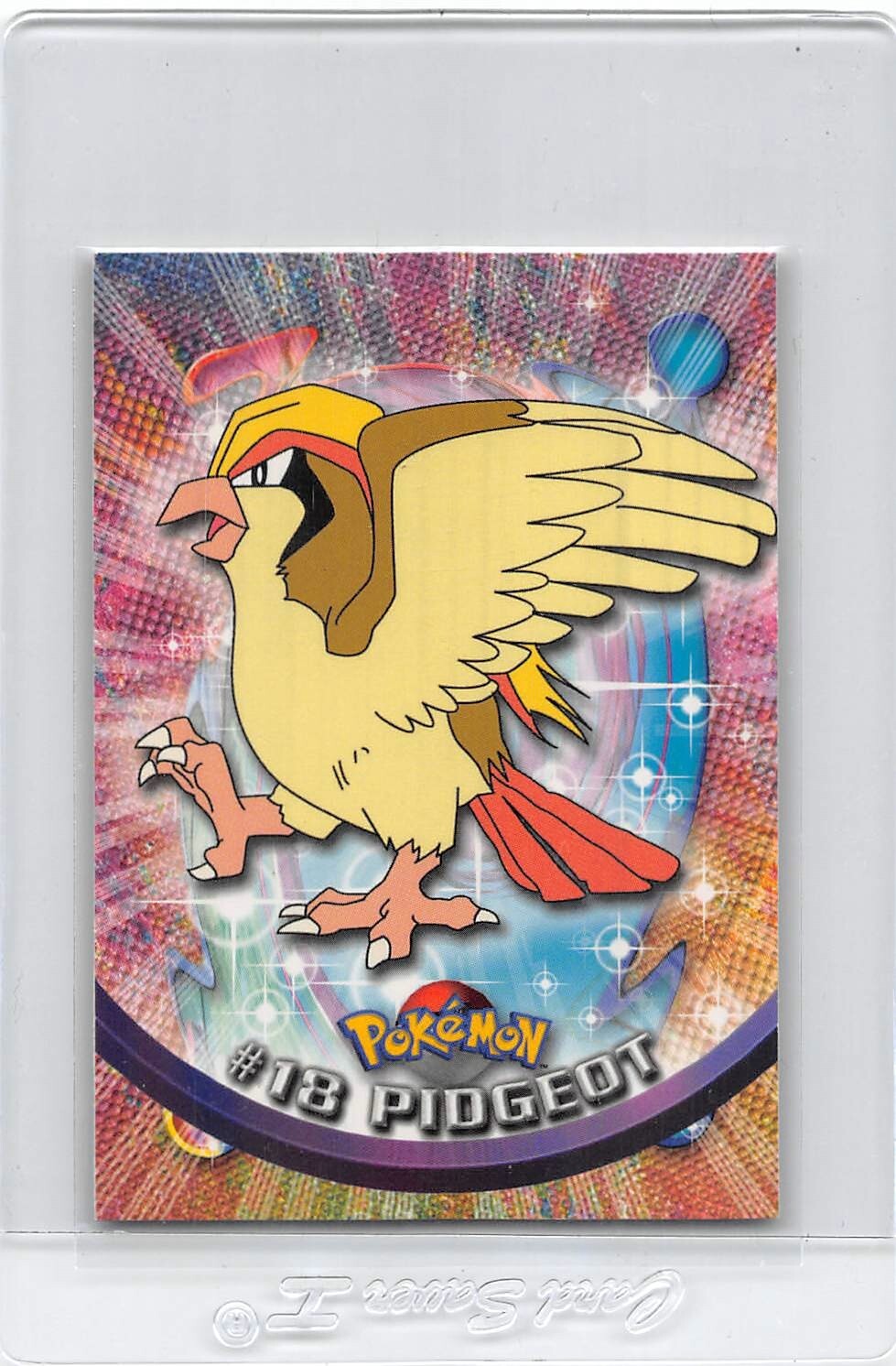 Pidgeot #18 - BLACK Logo - Non-Holo - SERIES 1 - TOPPS POKEMON CARD - NM