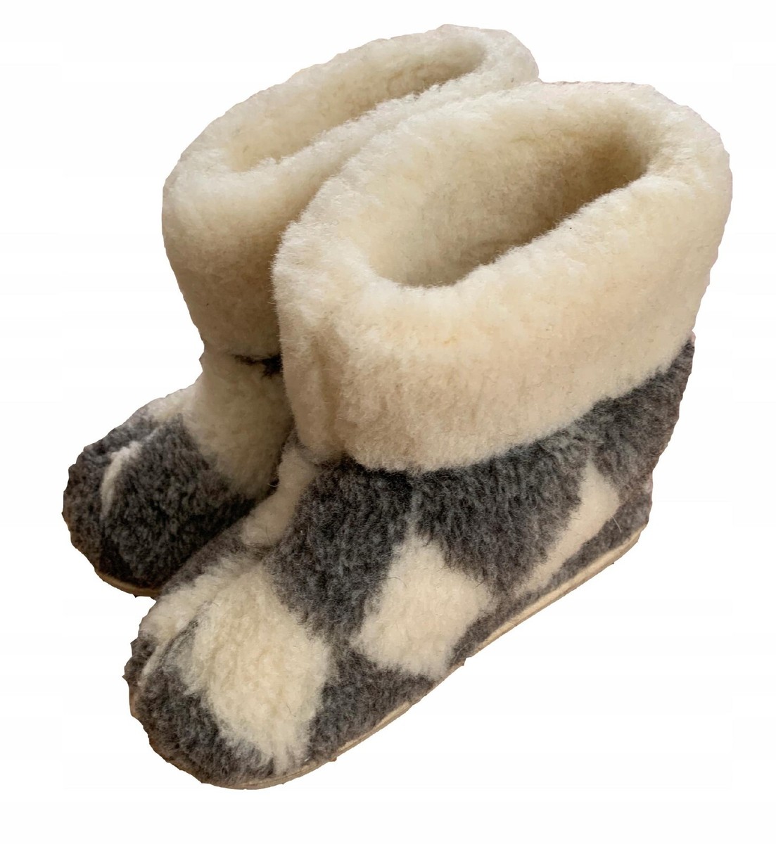 INTERMAX Hausschuhe Bequeme Hüttenschuhe Warme Hausstiefel Filz