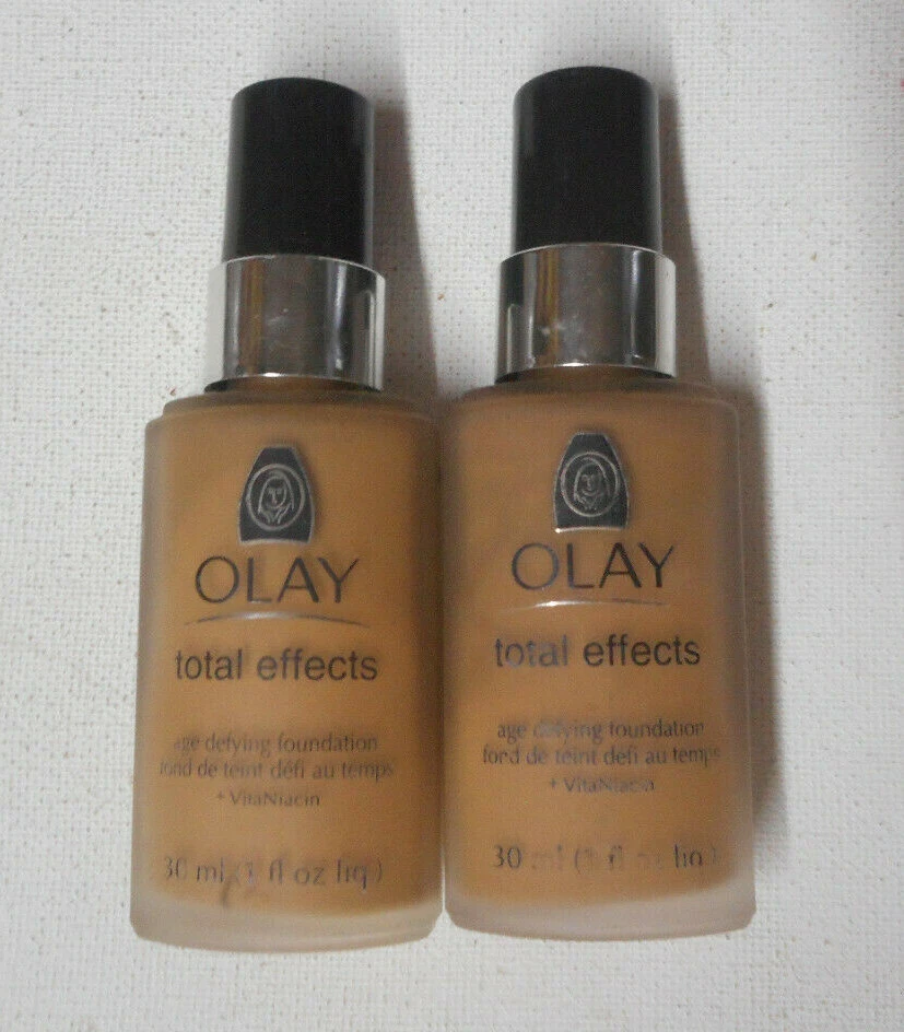 OLAY TOTAL EFFECTS AGE DEFYING FOUNDATION 72 MEDIUM TO DEEP HONEY uns NO CAP - Image 3 of 3