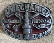 Mechanic The Great American Buckle Co Vintage Belt Buckle Hi-Power Super Tuned