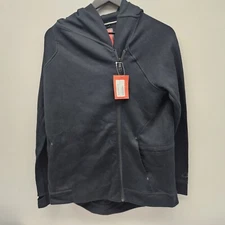 Wmns Nike Tech Fleece Long Sleeve Black Cape Hoodie / 684928 010 / Size Medium