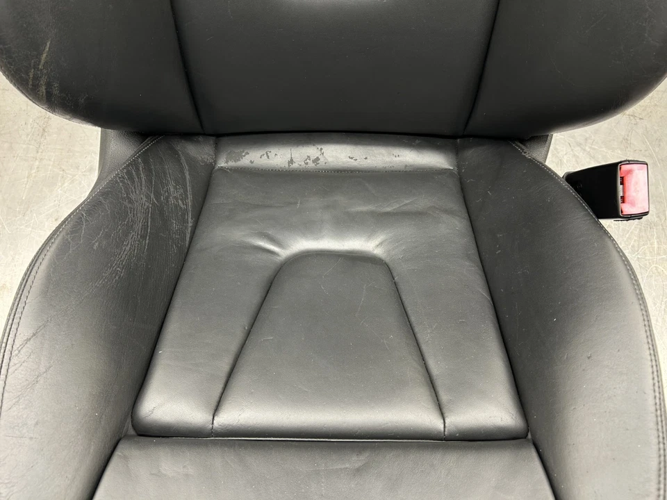Audi S5 2008-2012 asiento derecho lado del pasajero cuero negro genuino OEM Foto 4 de 4