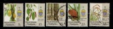 Malaysia Pulau Pinang 1986 Agricultural Products 5c to 30c Used