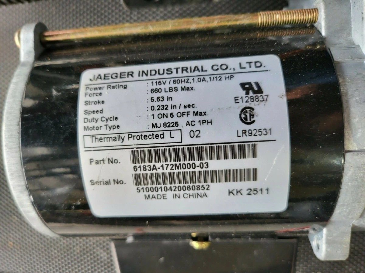 NAUTILUS TRIMLINE TREADMILL INCLINE MOTOR LIFT ACTUATOR KK2511 KK 2511 6183A 172