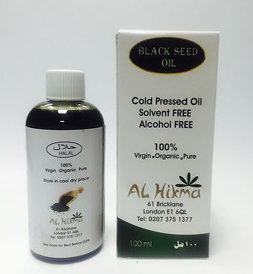 Schwarz Samenöl 100ML Von Al Hikma Nigella Sativa Kalt Presse Organisch Pack 10