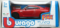 Bburago 2017 Nissan GT-R Rot 1:43 Neu/Ovp Modellauto Sportwagen Auto Car Red ´17