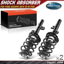 2x Front Complete Strut & Coil Spring Assembly for Ford Escape 2014 15-19 FWD