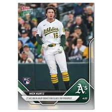 Nick Kurtz RC 1st Hit, RBI in Debut- 2025 MLB Topps NOW - Card 101