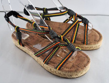 Womens Sam Edelman Circus Sandals Athena Slingback Bungee Cord Espadrilles 6
