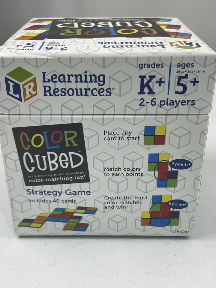 Learning Resources Color Cubed Multicolored Brain teaser 40 Pieces Strategy Game - Image 3 of 4