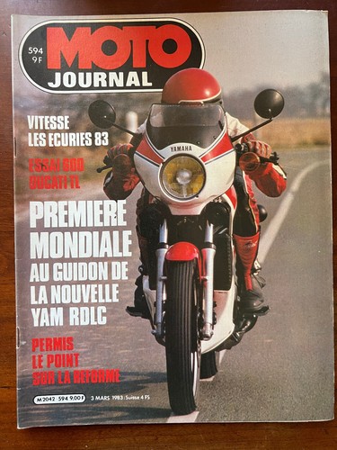 MOTO JOURNAL N°1083 Yamaha 600 Diversion / Honda 750 V 4 Custom / 24H