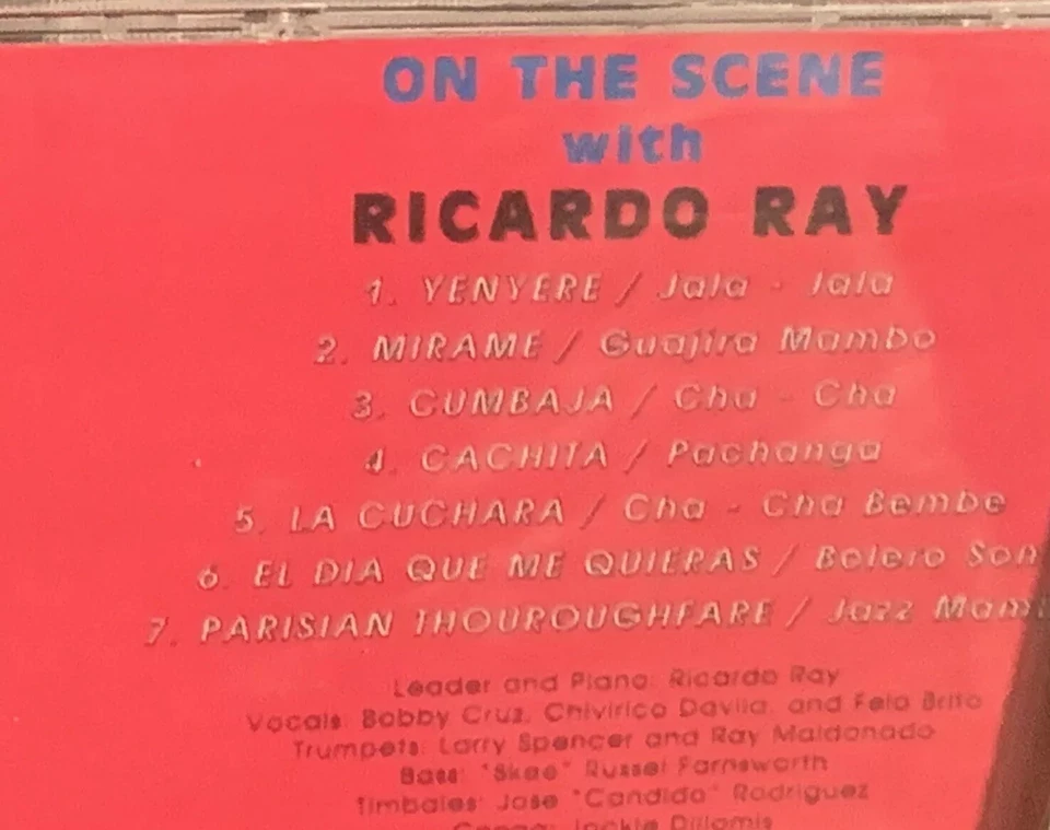 Ricardo Ray Bobby Cruz On The Scene Brand New and Sealed Disco Hit Rare Salsa CD - Image 2 of 2