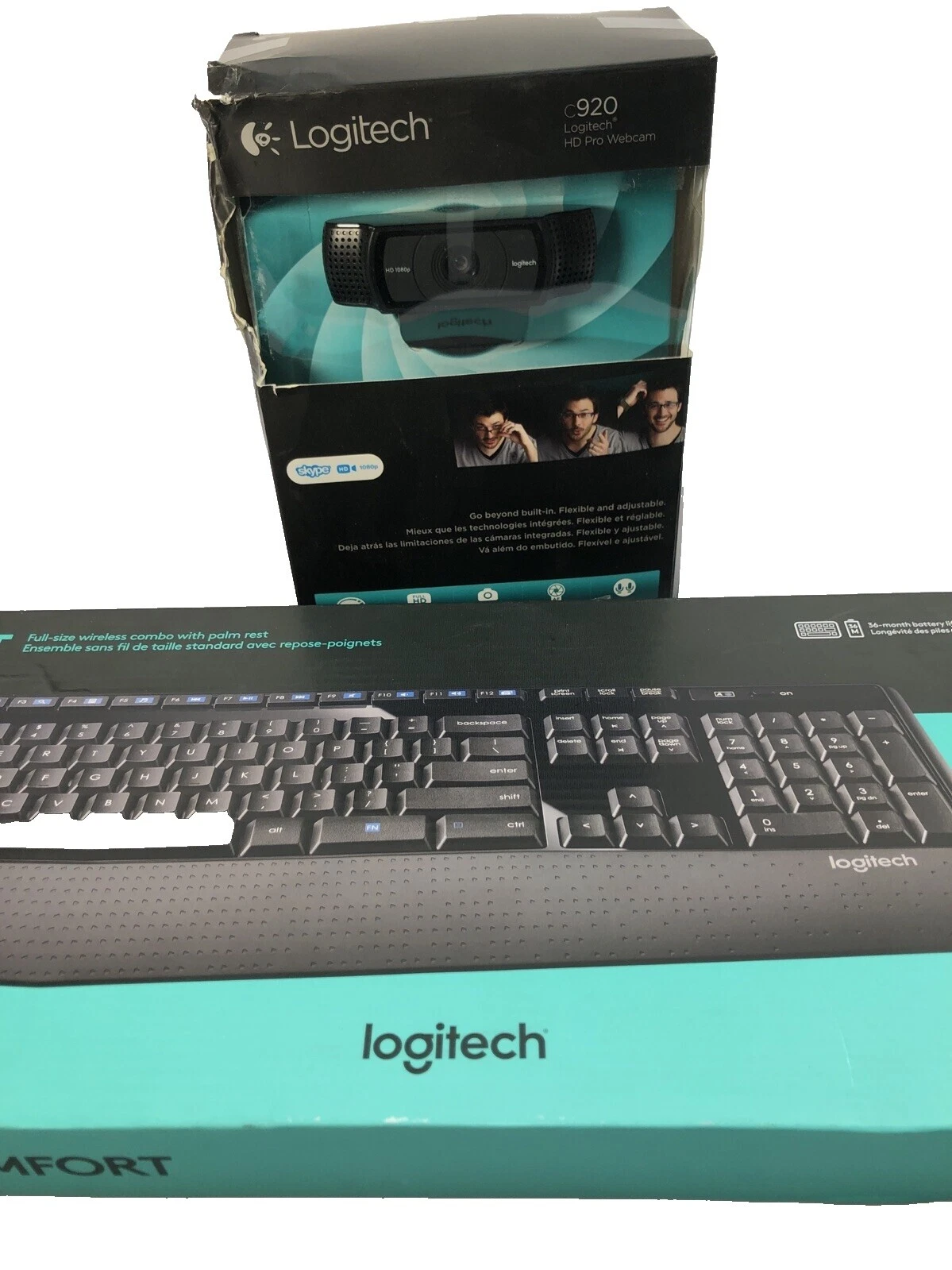 Logitech C922 Wireless Computer Webcams