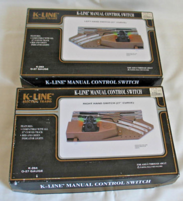 K-Line Manual Control Switches Left and Right Lot # 1-102