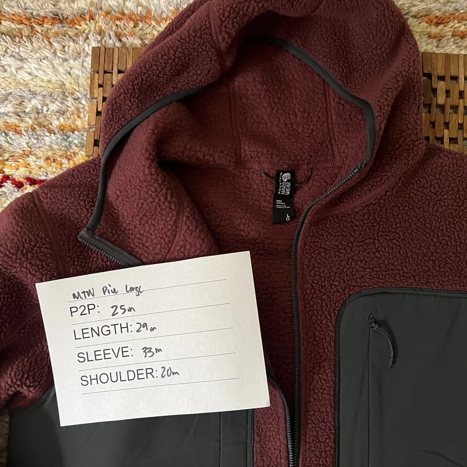 Mountain Hardwear Deep Pile Polar Anorak Sudadera con Capucha Roja Para Hombre Grande L Foto 3 de 3