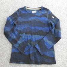 Smartwool Shirt Girls XL Blue Long Sleeve Merino 250 Wool Base Layer Hiking Top
