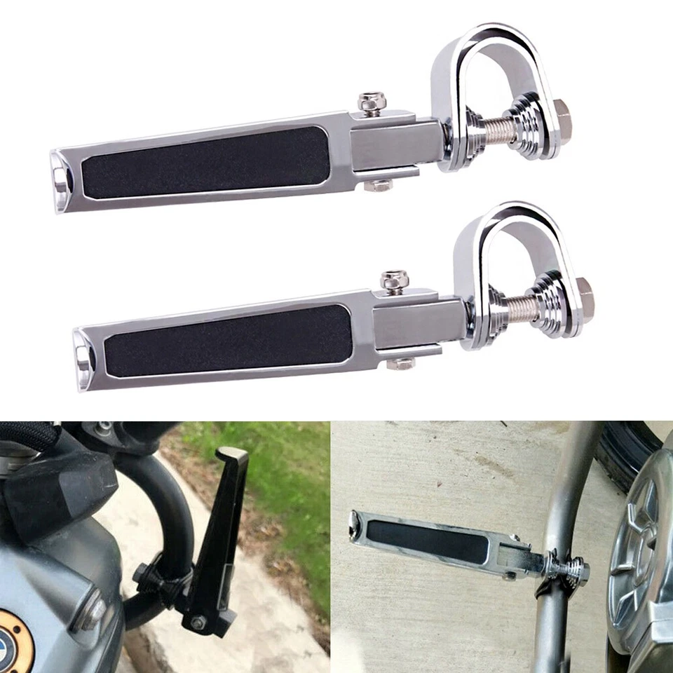 Barra de choque de motor de carretera de 1"~1-1/4" con abrazadera en U para Harley Foto 3 de 4