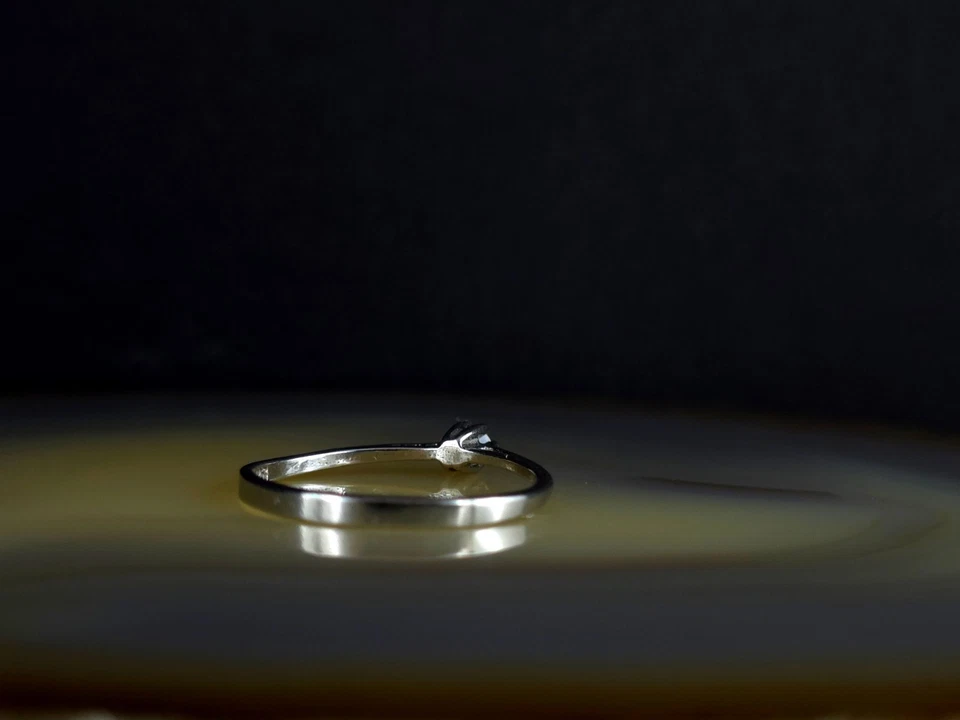 Ring Silber 925 Zirkonia 18,2 mm Solitär Vorsteckring - zierlich & zauberhaft - Bild 4 von 4