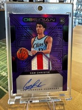 2024 Panini Obsidian RJI-CAM Cam Christie RC Patch Auto Purple Flood 13/75