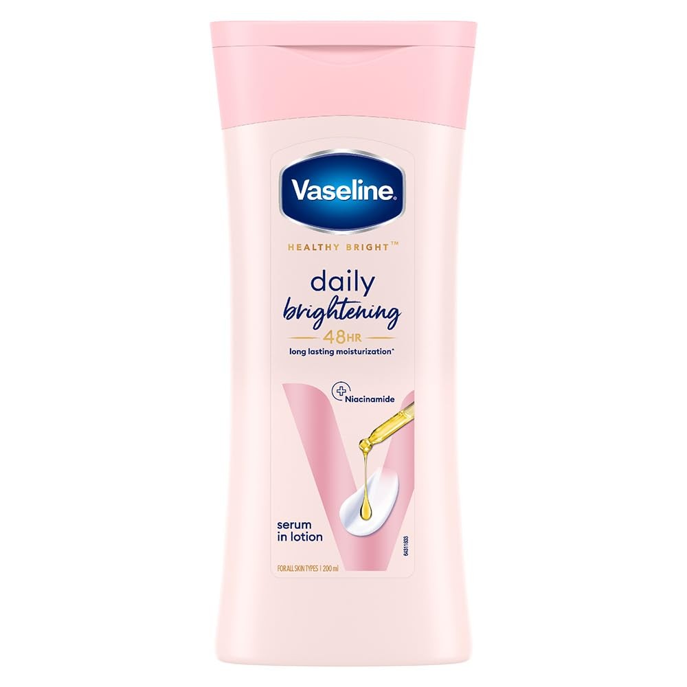 Vaseline Brightening Body Lotion 200ml for Daily Hydration & Glow