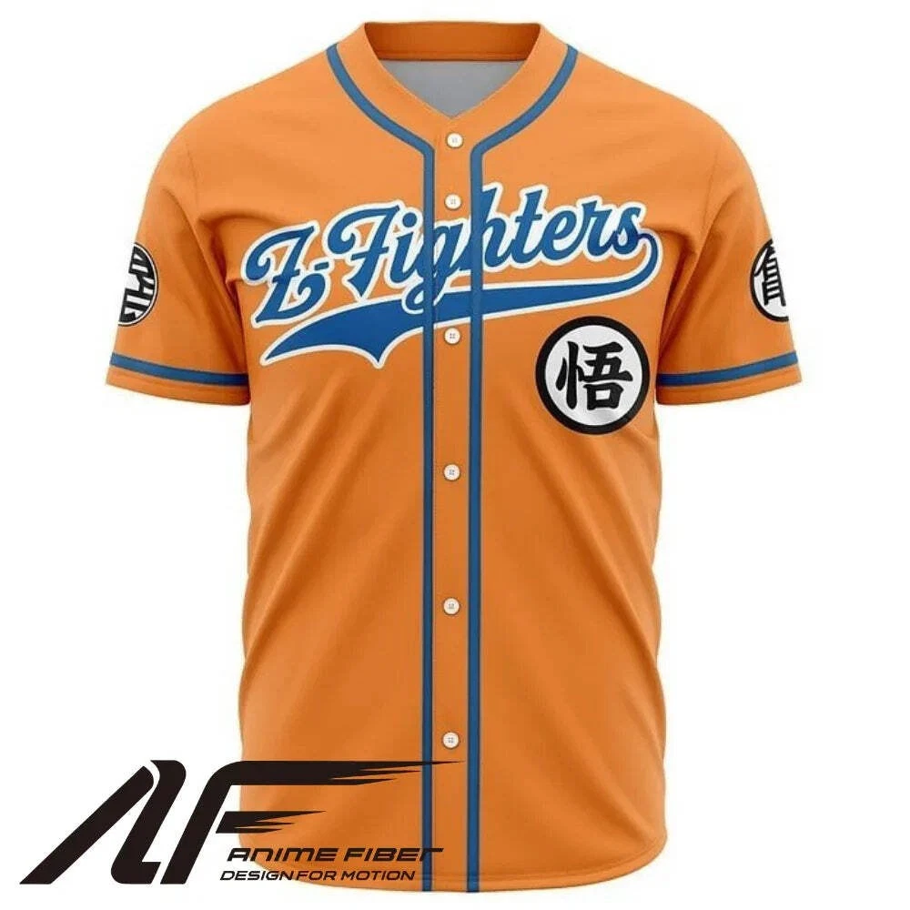 Z-Fighters Baseball Jersey | Dragon Ball Anime Jersey
