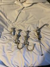 Vintage Burge & Gunson London 3-Hole Basin Mixer Tap Set - Reclaimed Victorian