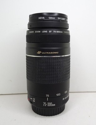 Canon EF 75-300mm F/4-5.6 III USM AF Kamera Objektiv *Bitte Lesen* 