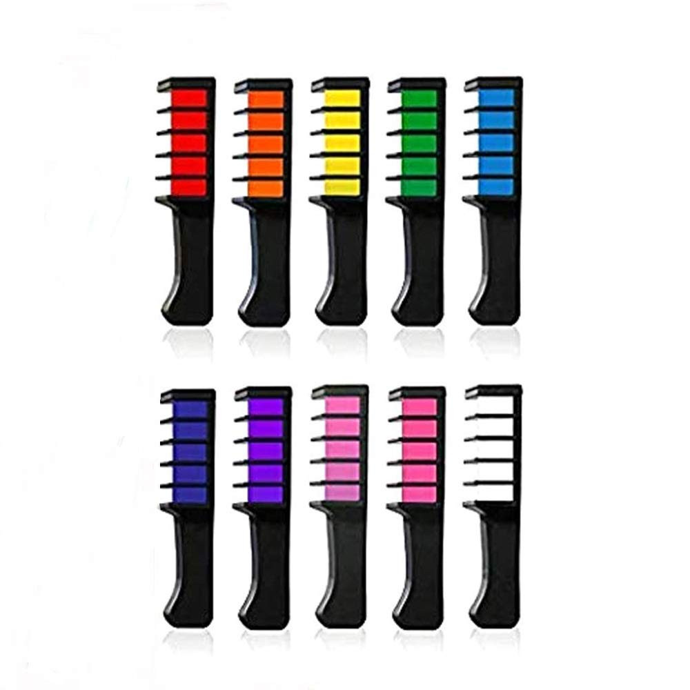 Temporary Hair Chalk Comb Set, Washable Hair Dye For Girls K