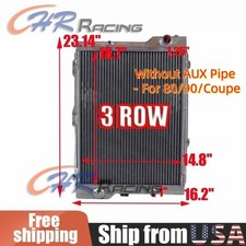 Aluminum Radiator For Audi 80 B490 B3coupe Quattro 2.3l 1988-1992 3 Row Mt
