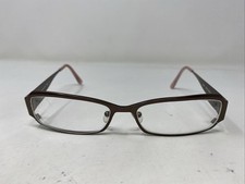 Nicole Miller Muse Ginger 55-15-135 Brown Metal Full Rim Eyeglasses Frame EY91
