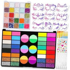Professional 69 Colors Face Painting Kit for Kids   Washable Skin Watercolor
