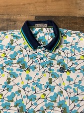 G/Fore Polo Shirt Mens Large White Performance Golf Performance Stretch