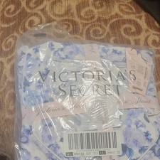 Victoria's Secret XXL Long Sleeve, Classy Floral Rose Blue Pajama Set for Women