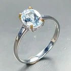 Vintage ring Natural Blue Topaz Ring 925 Sterling Silver Size 6.5 /R469140