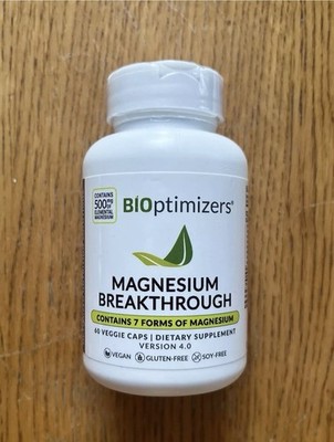 Bioptimizers Breakthrough Magnesium all 7 essential forms - 60 capsules 250mg ea