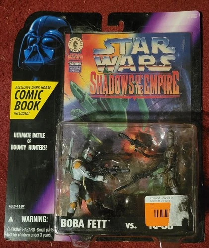 Star Wars Shadows of the Empire Boba Fett vs IG-88 Action Figure with Comic Book